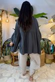 Made in Italy Santos Artist Smock Graphite /14 =